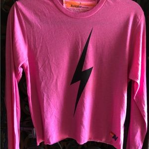 Aviator Nation Bolt long sleeve boy friend tee